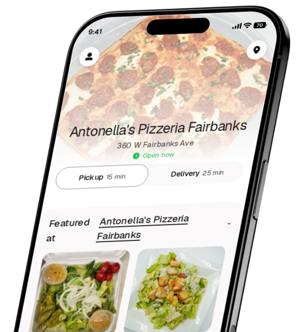 Antonella's Pizzeria Fairbanks app preview